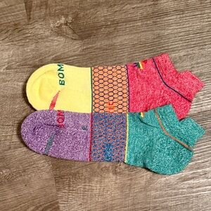 Rare Bombas Multicolor Athletic Ankle Socks